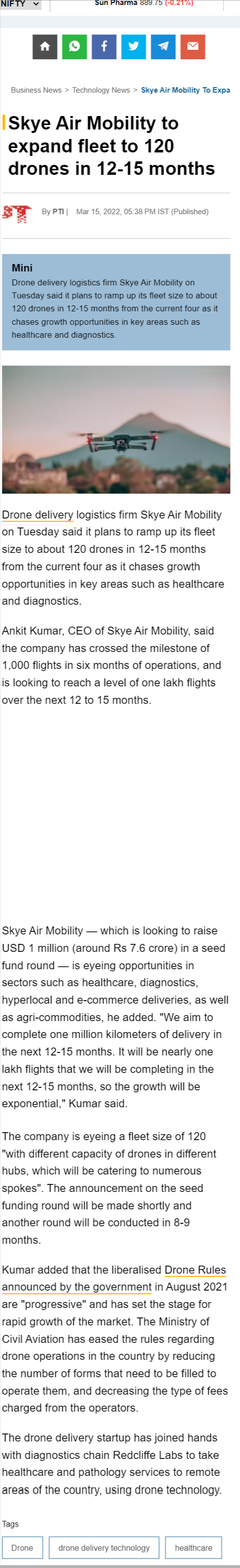 Full News Screenshot