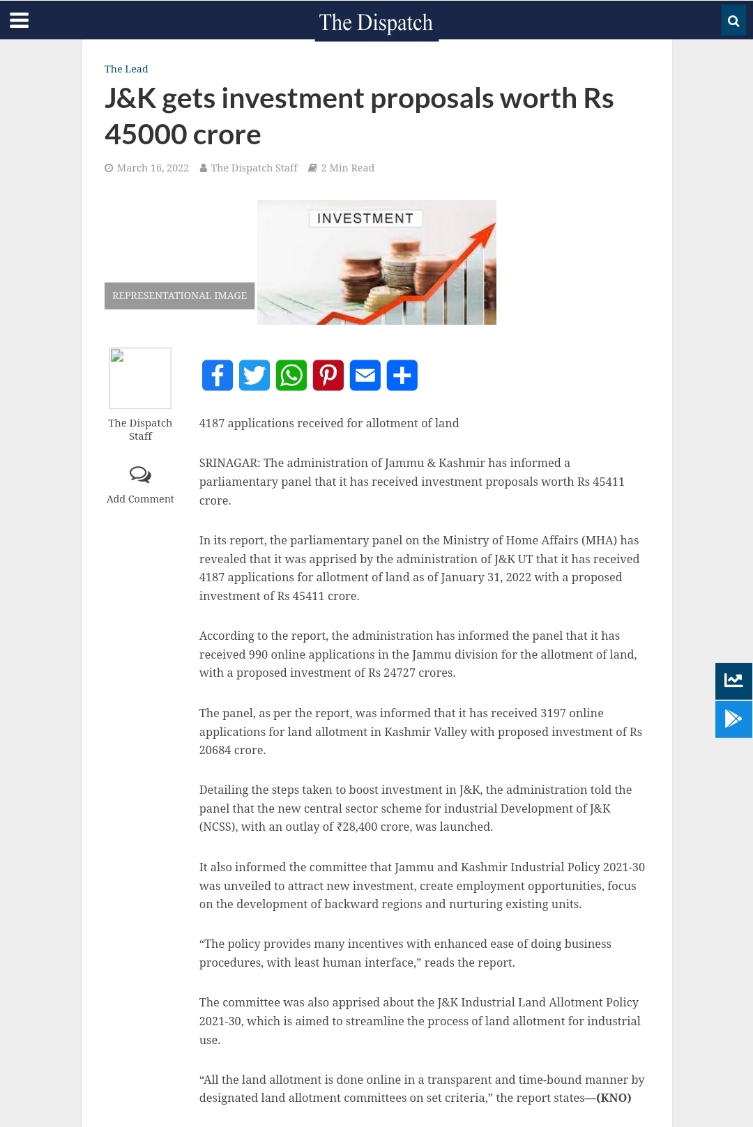 Full News Screenshot