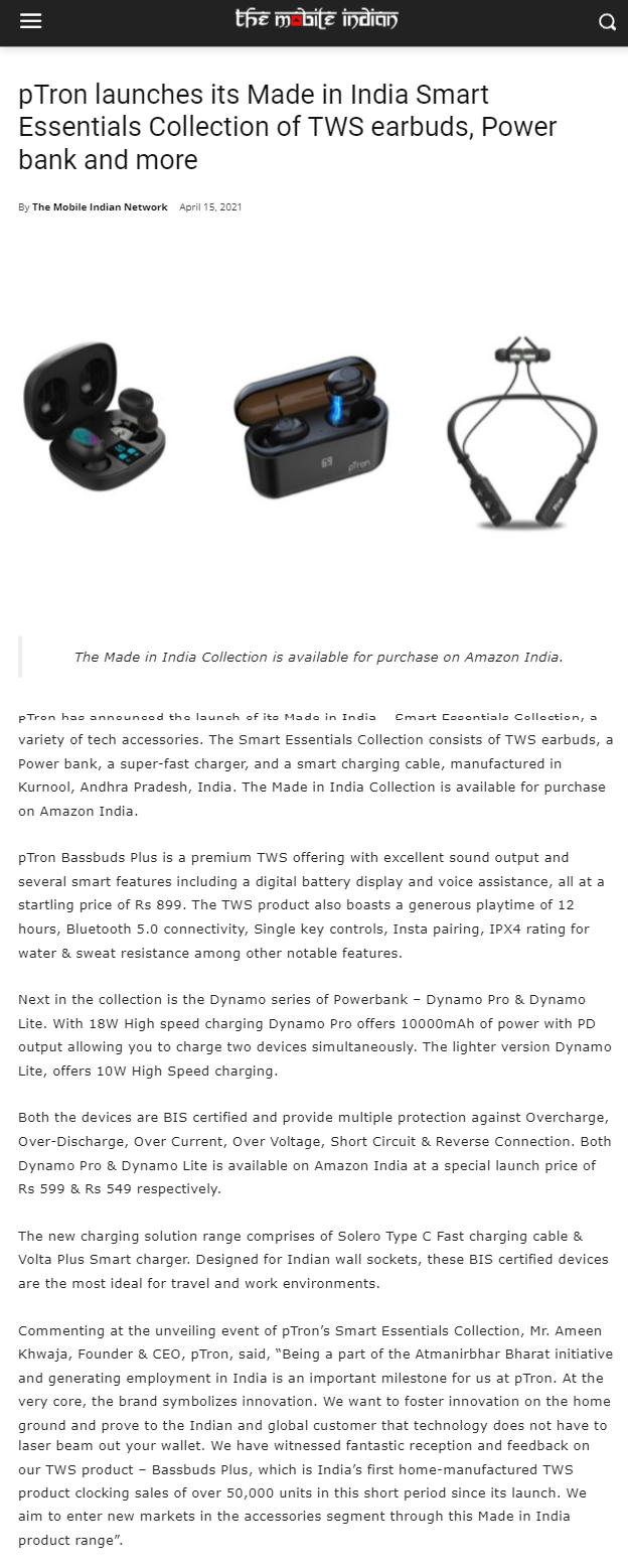 Full News Screenshot