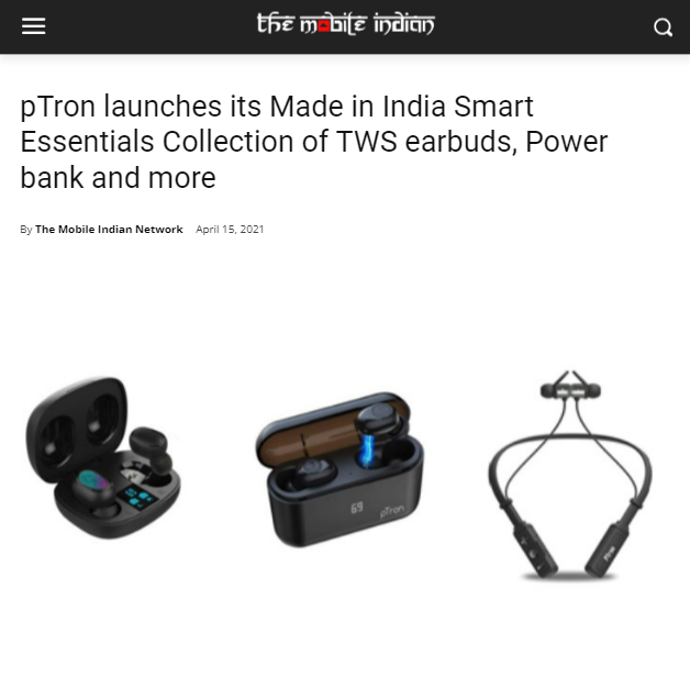 Front Page Screenshot