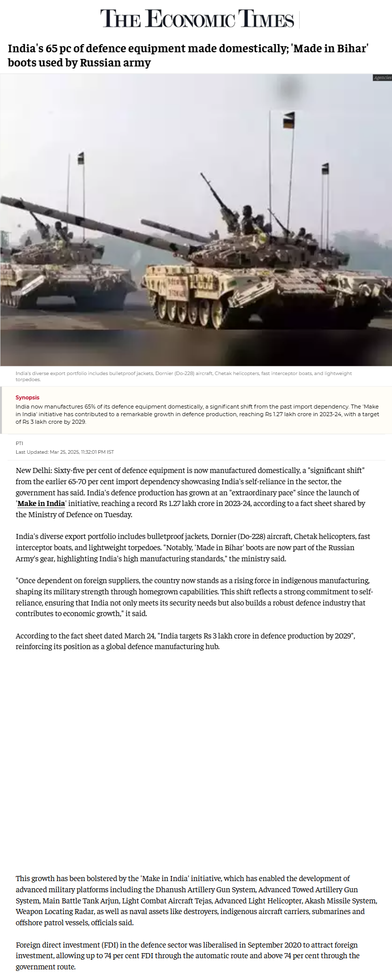 Full News Screenshot