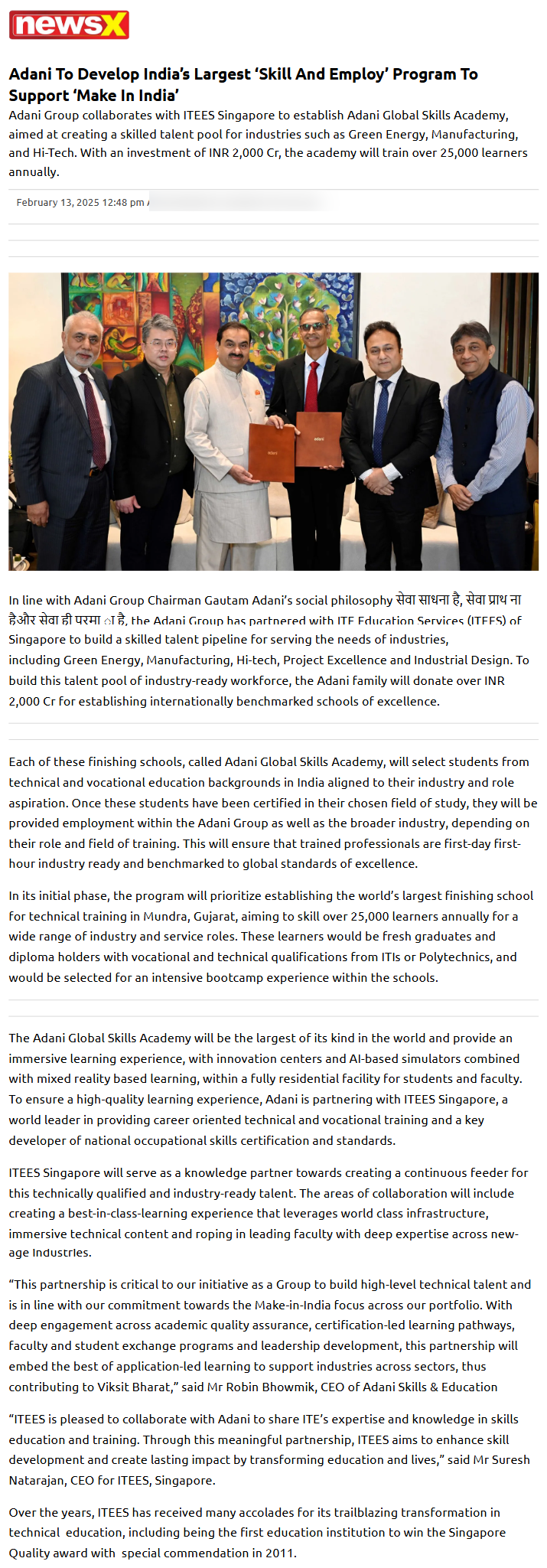 Full News Screenshot