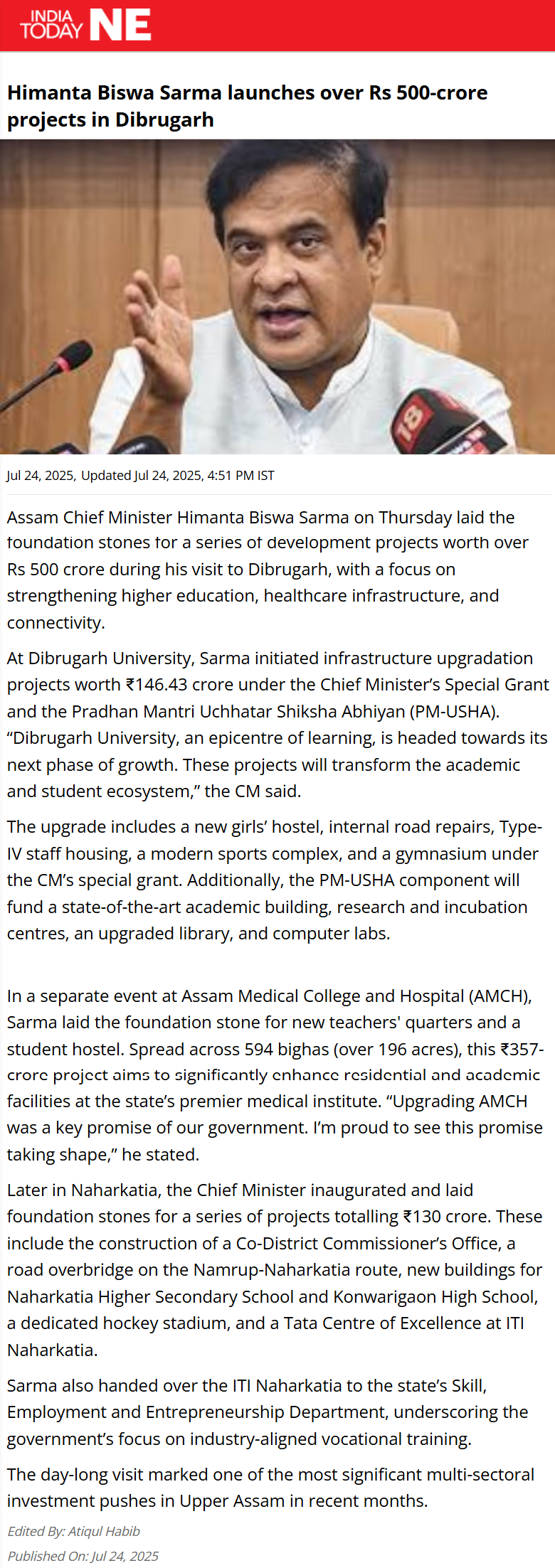 Full News Screenshot