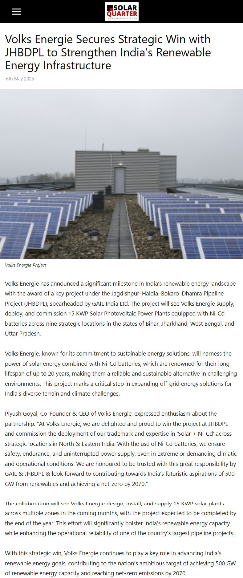 Full News Screenshot