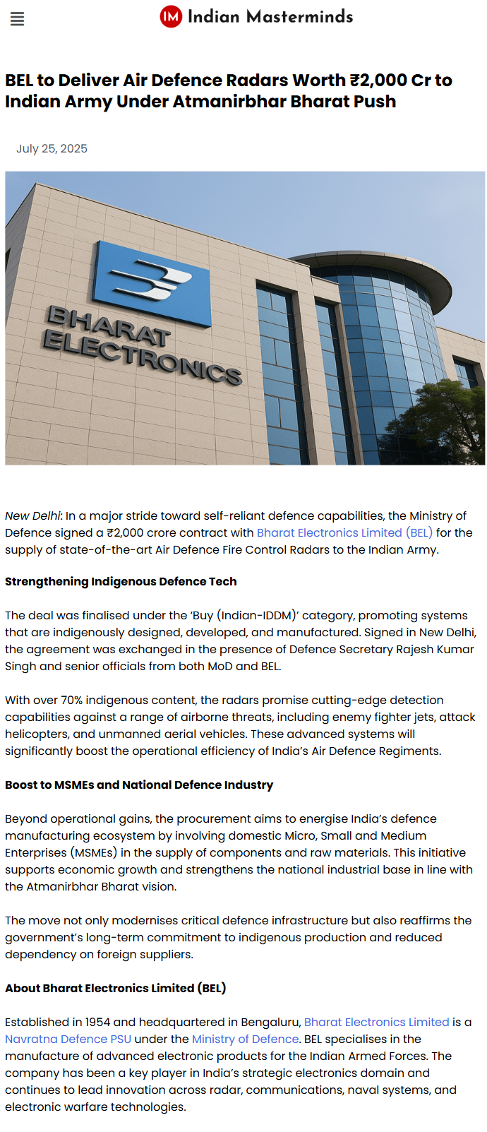 Full News Screenshot