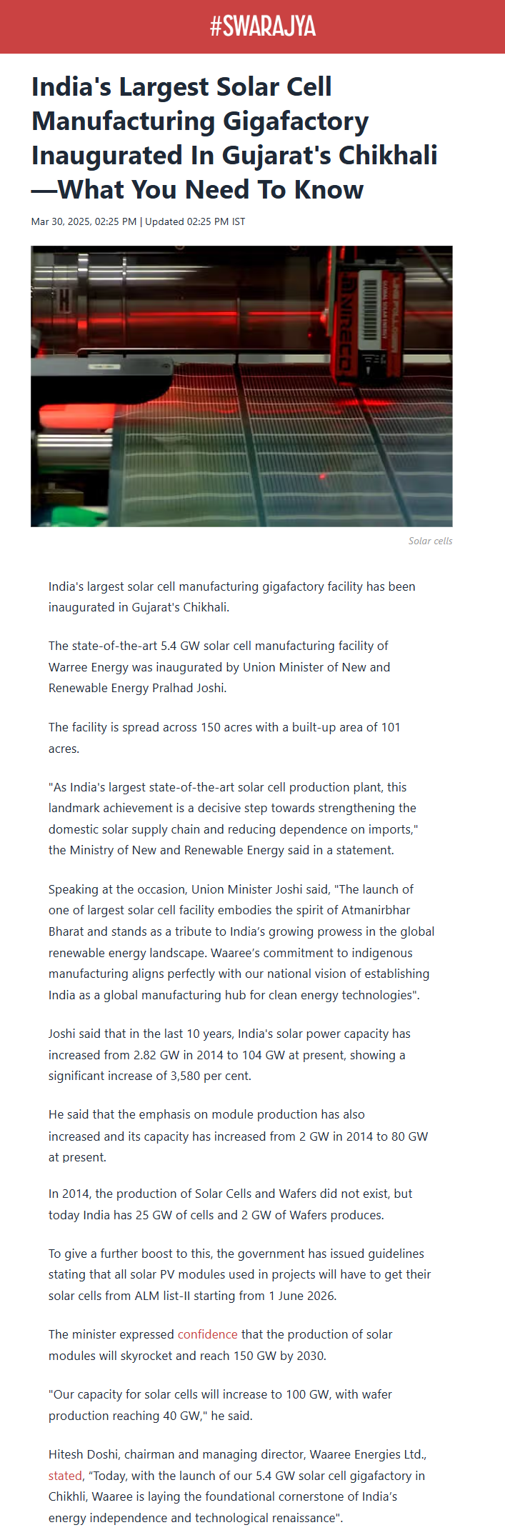 Full News Screenshot