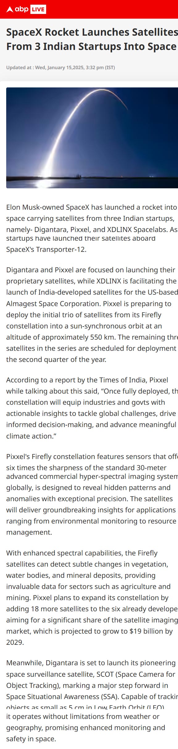 Full News Screenshot