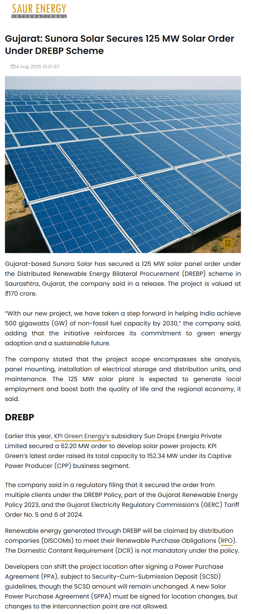 Full News Screenshot