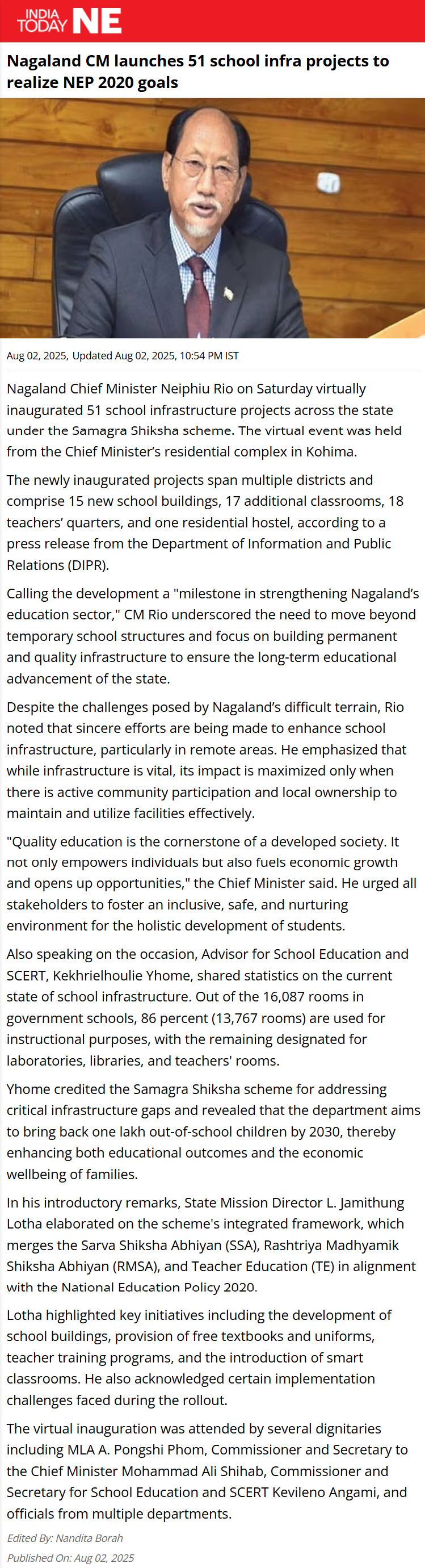 Full News Screenshot