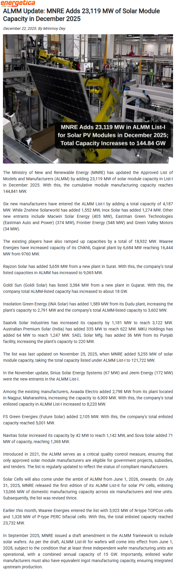 Full News Screenshot