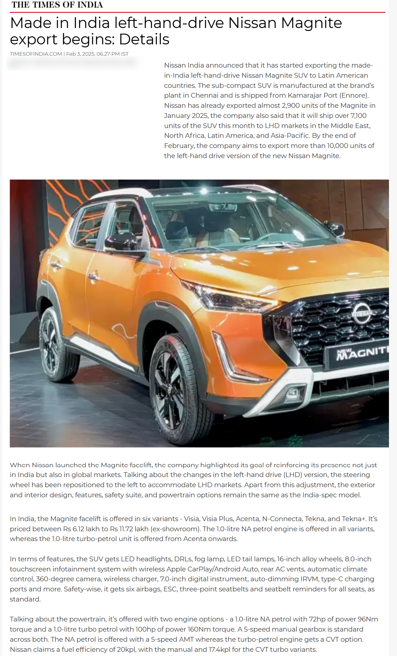 Full News Screenshot