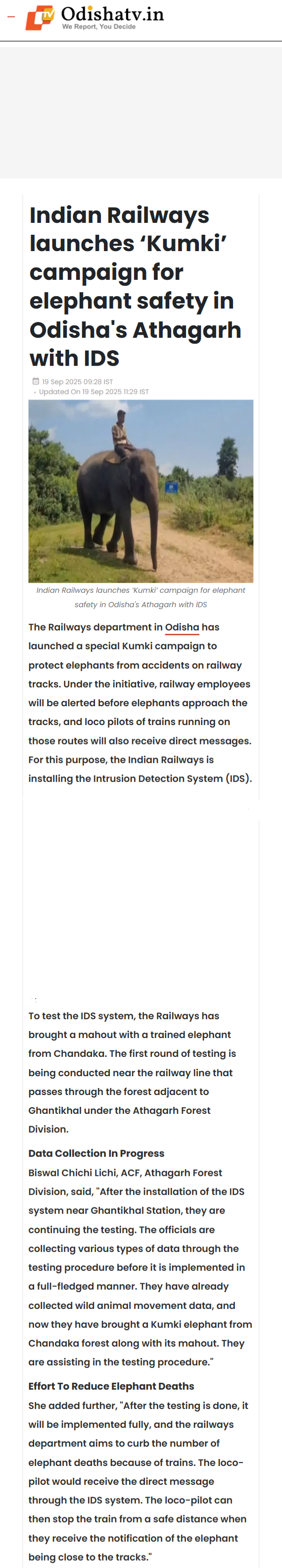 Full News Screenshot