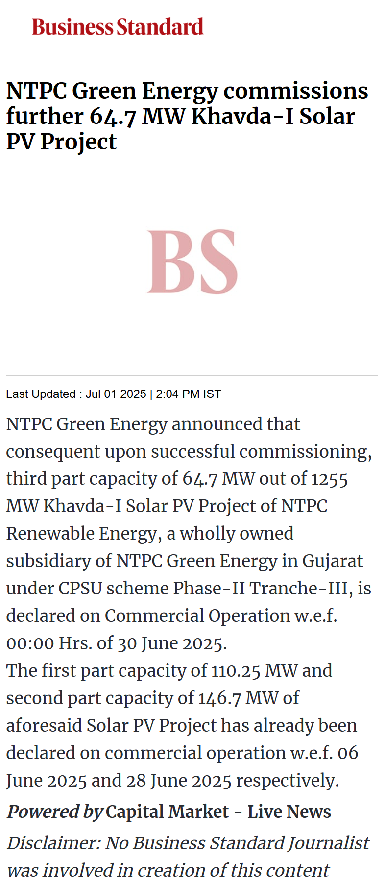 Full News Screenshot