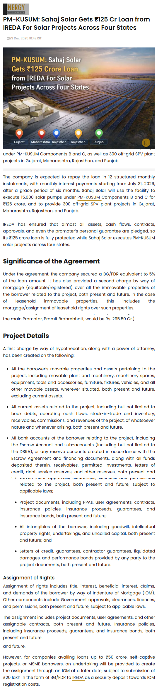 Full News Screenshot