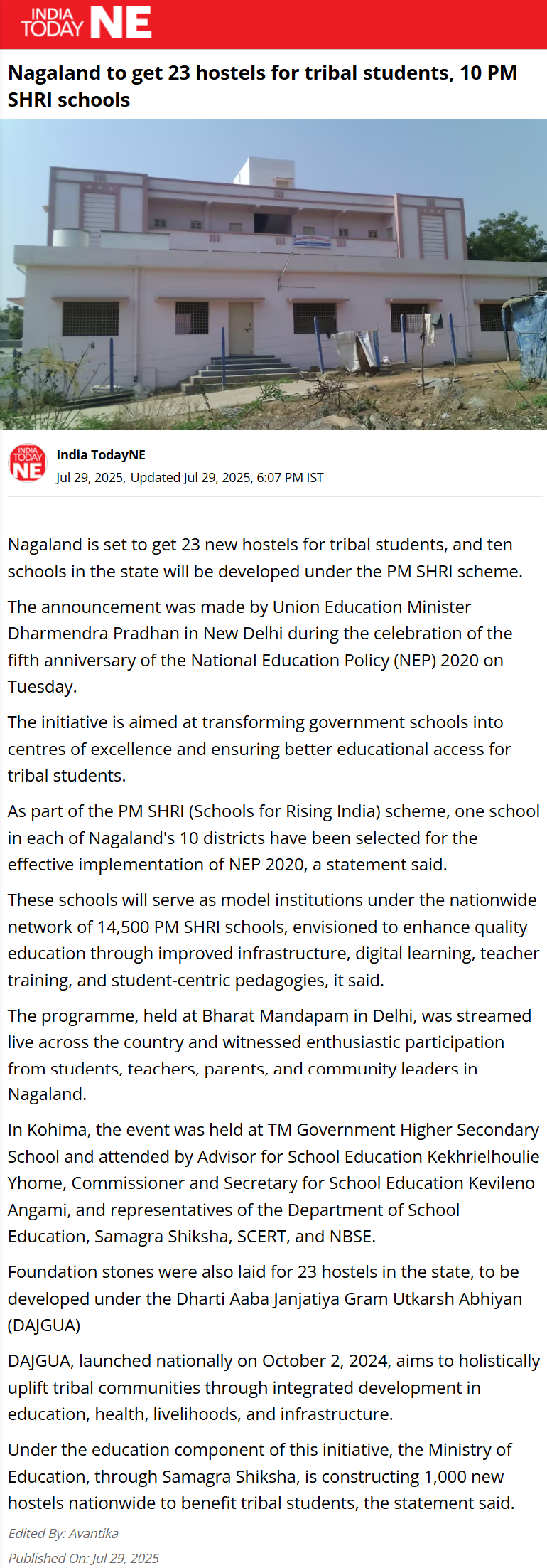 Full News Screenshot