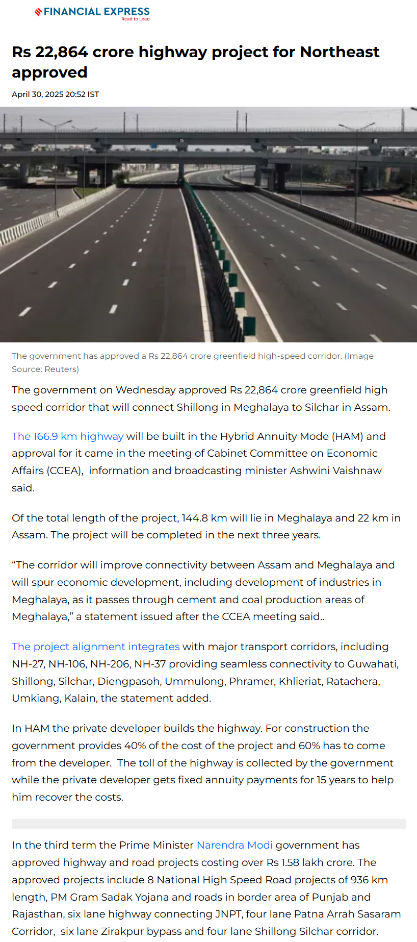 Full News Screenshot