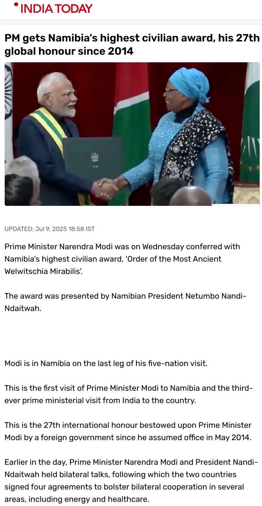 Full News Screenshot