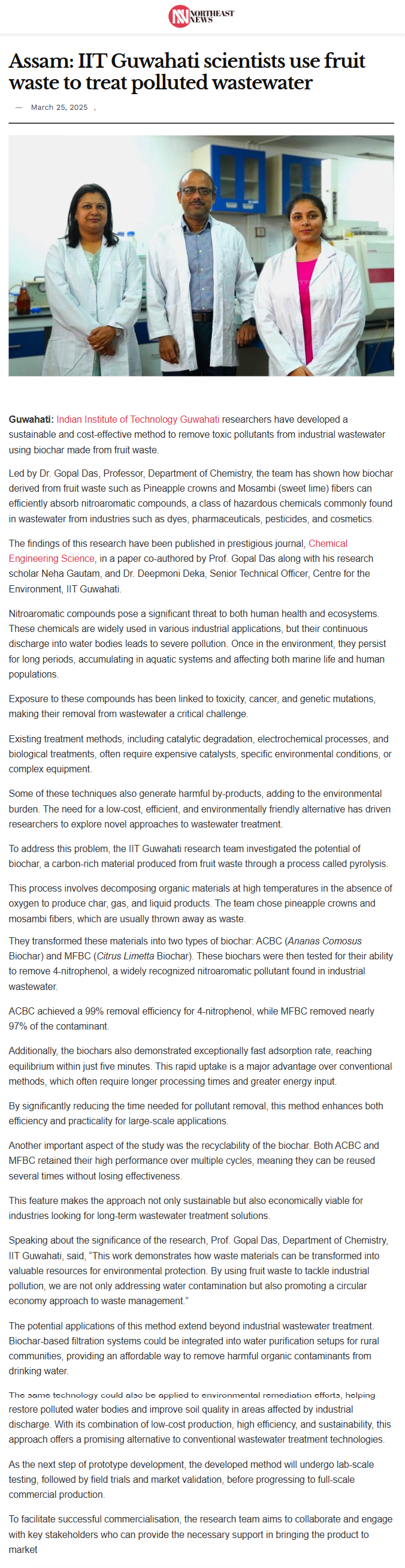 Full News Screenshot