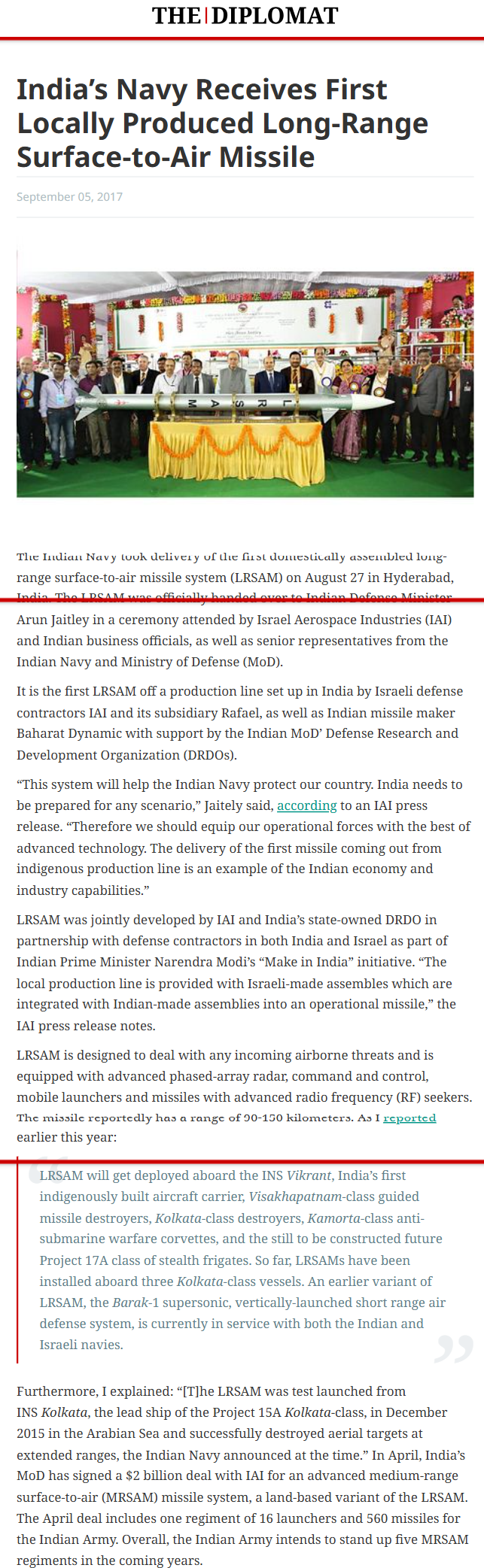 Full News Screenshot