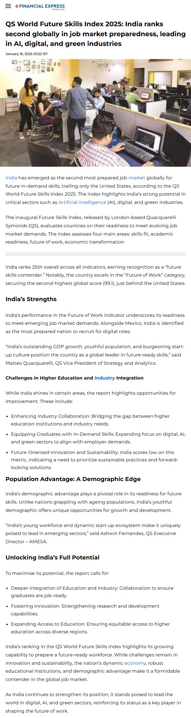 Full News Screenshot