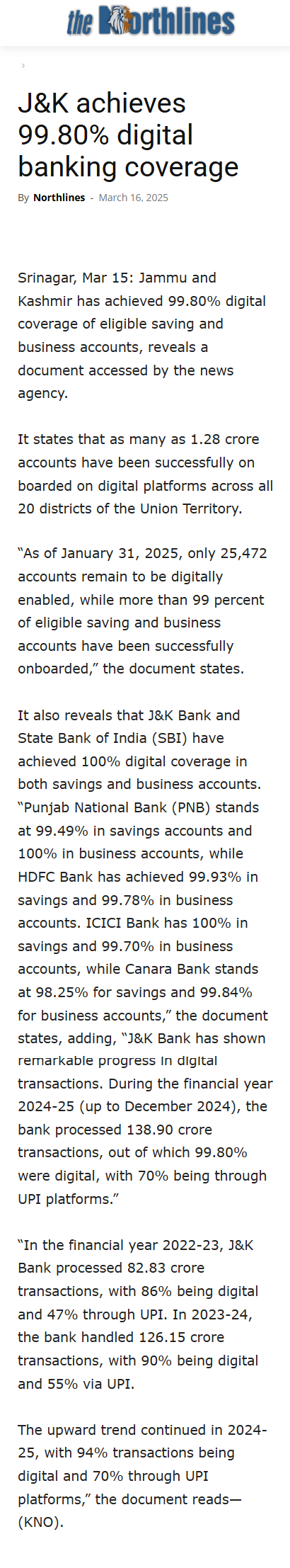 Full News Screenshot