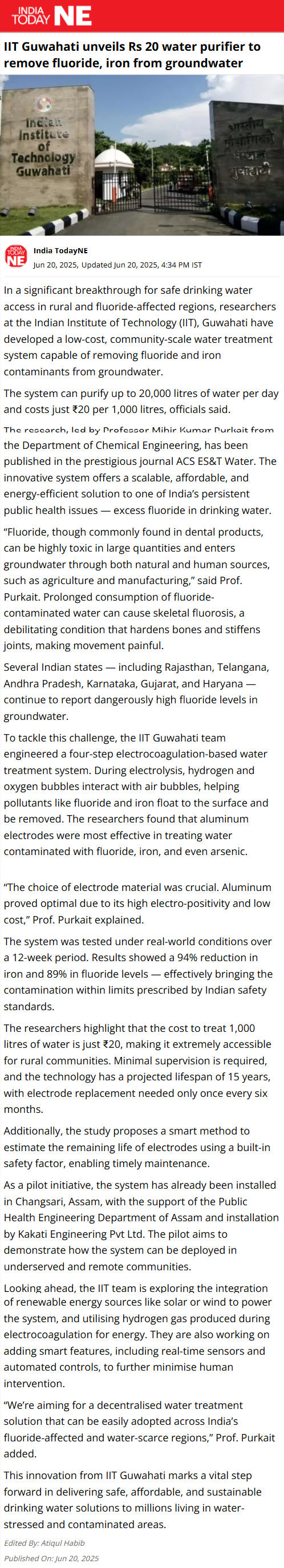 Full News Screenshot