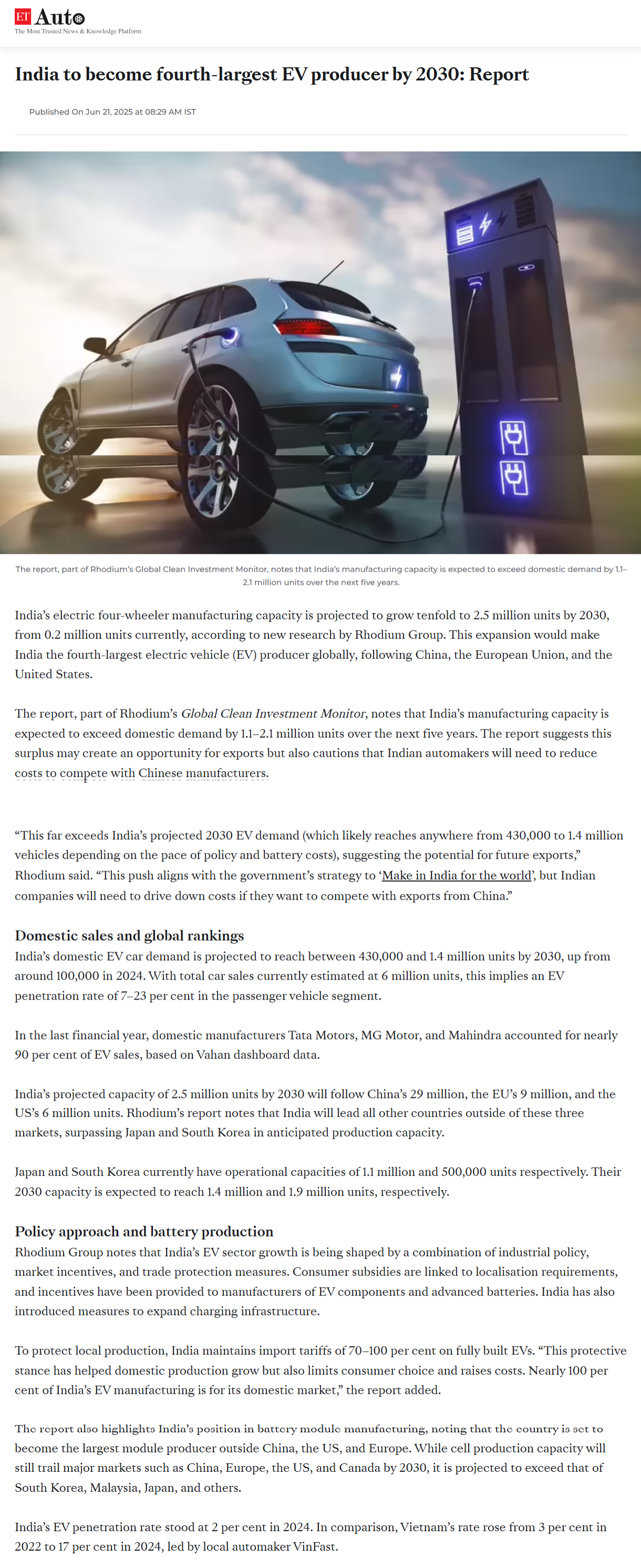 Full News Screenshot