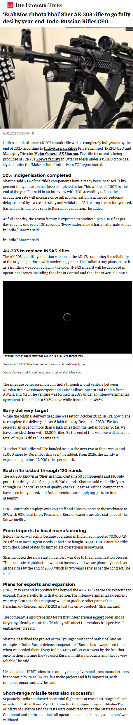 Full News Screenshot