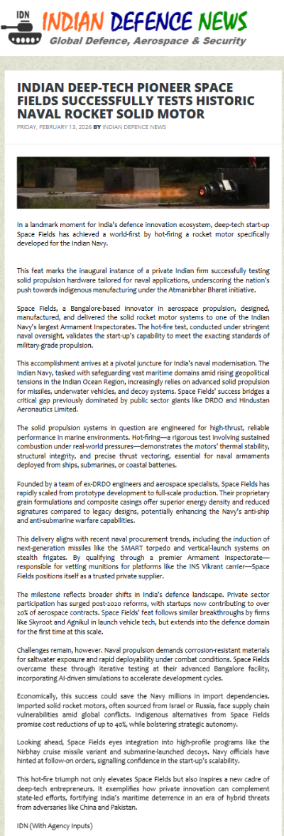 Full News Screenshot