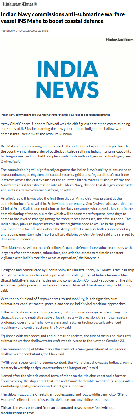 Full News Screenshot