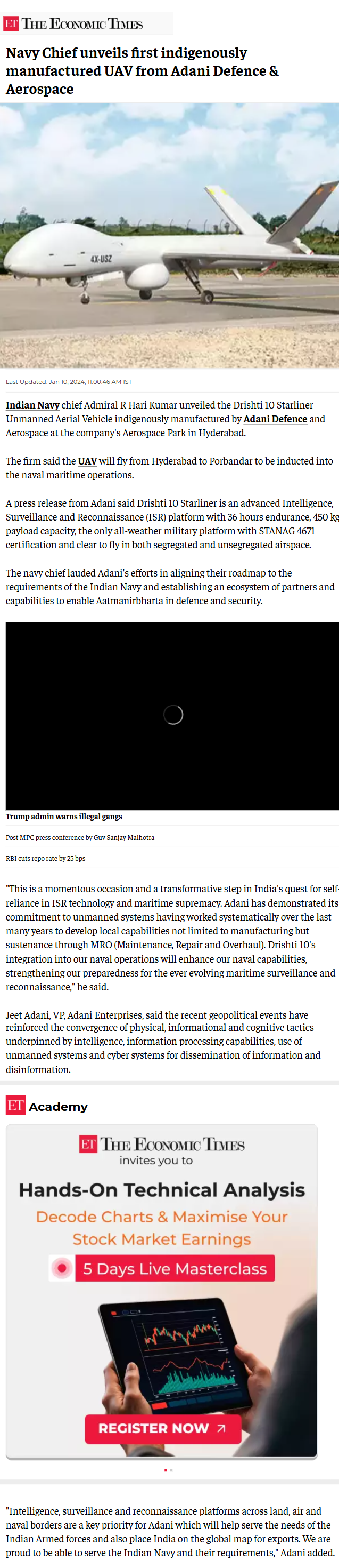 Full News Screenshot