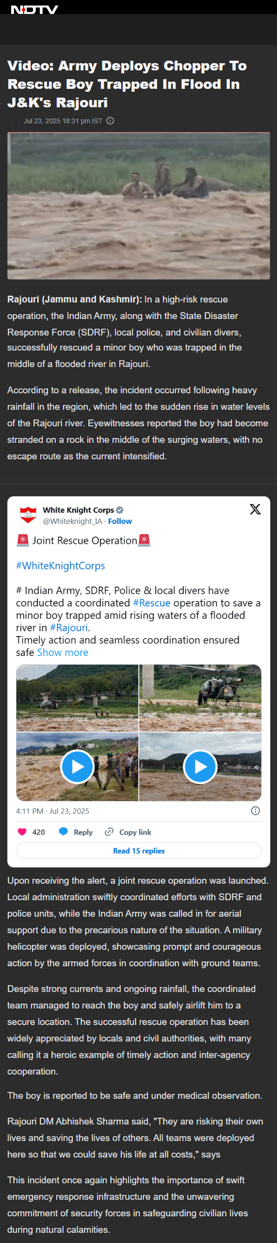 Full News Screenshot