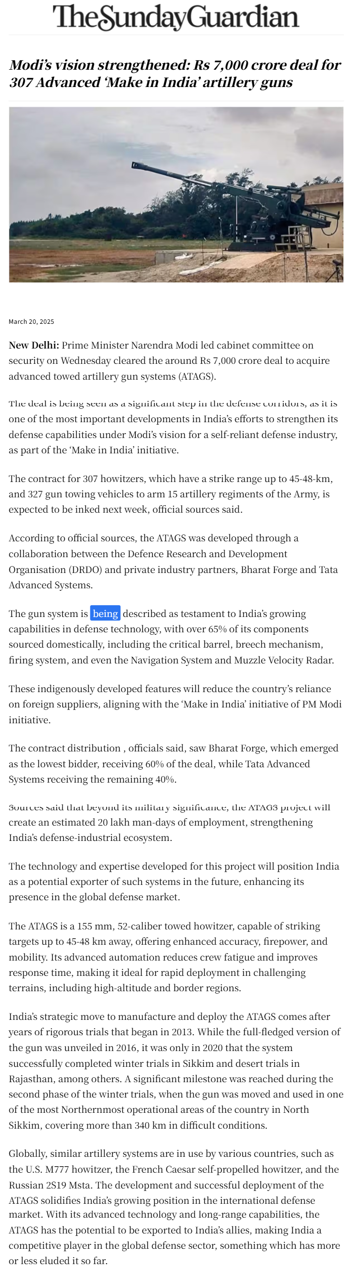 Full News Screenshot