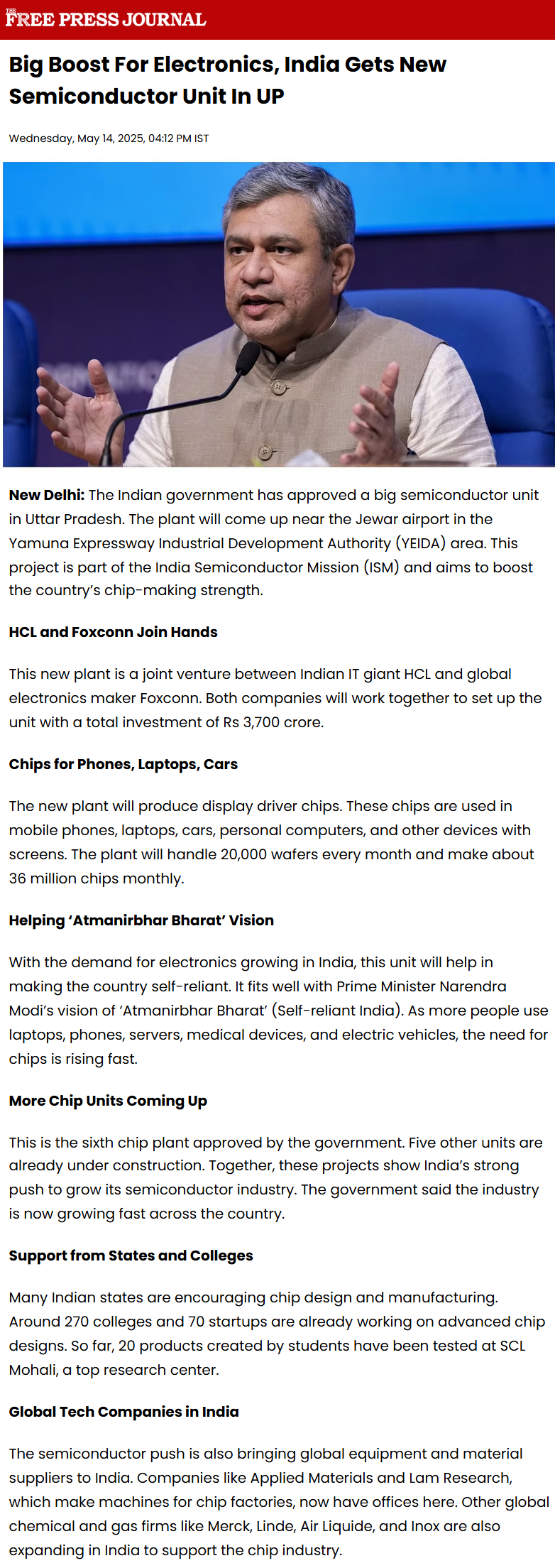 Full News Screenshot