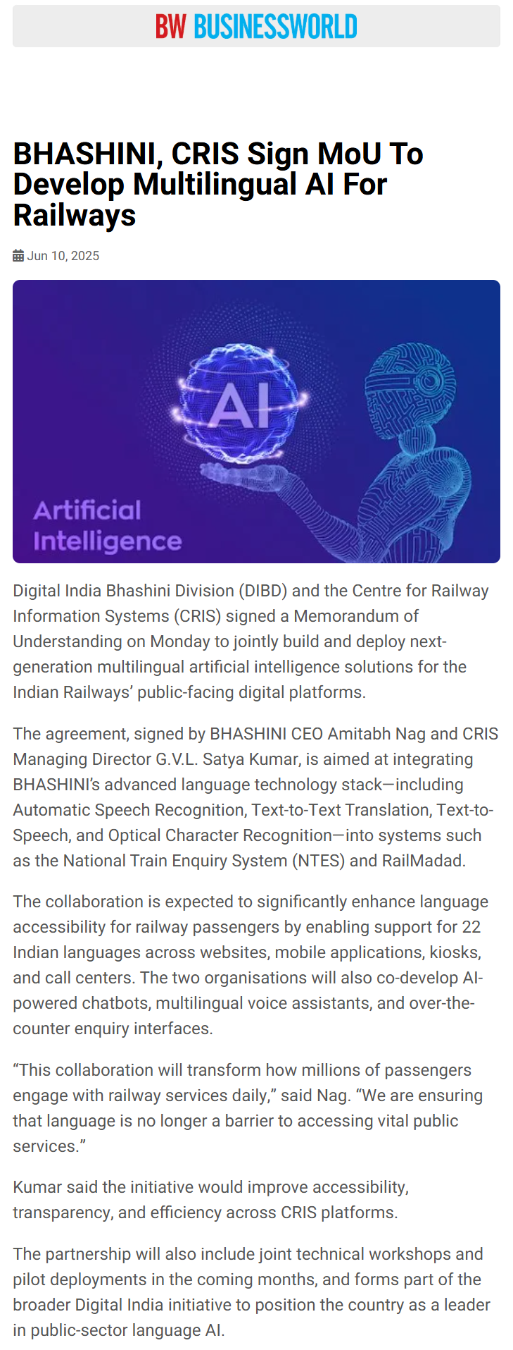 Full News Screenshot