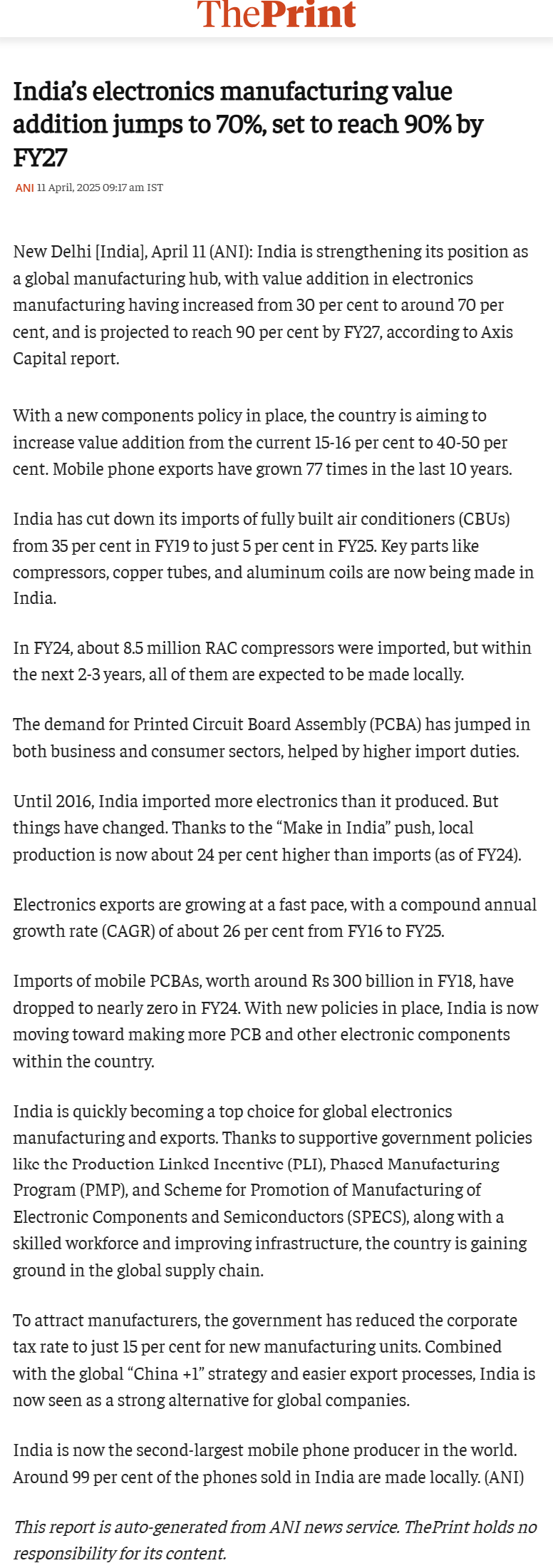 Full News Screenshot