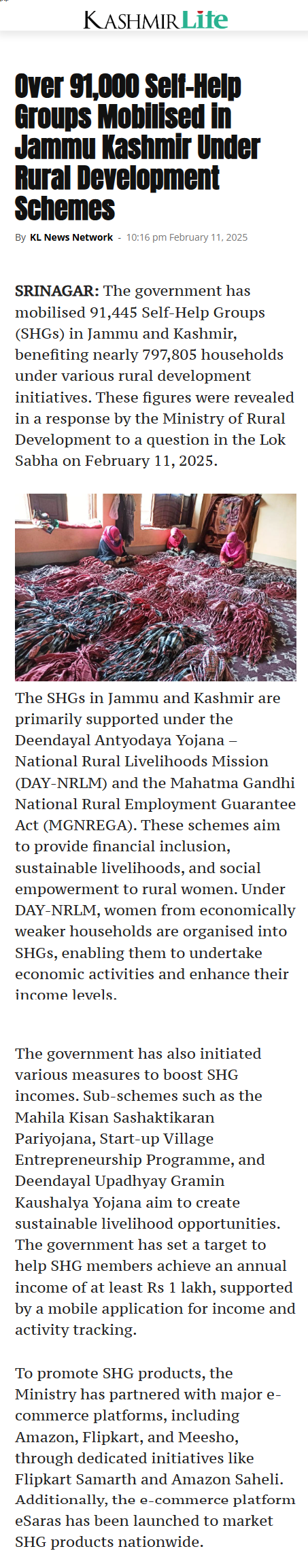 Full News Screenshot