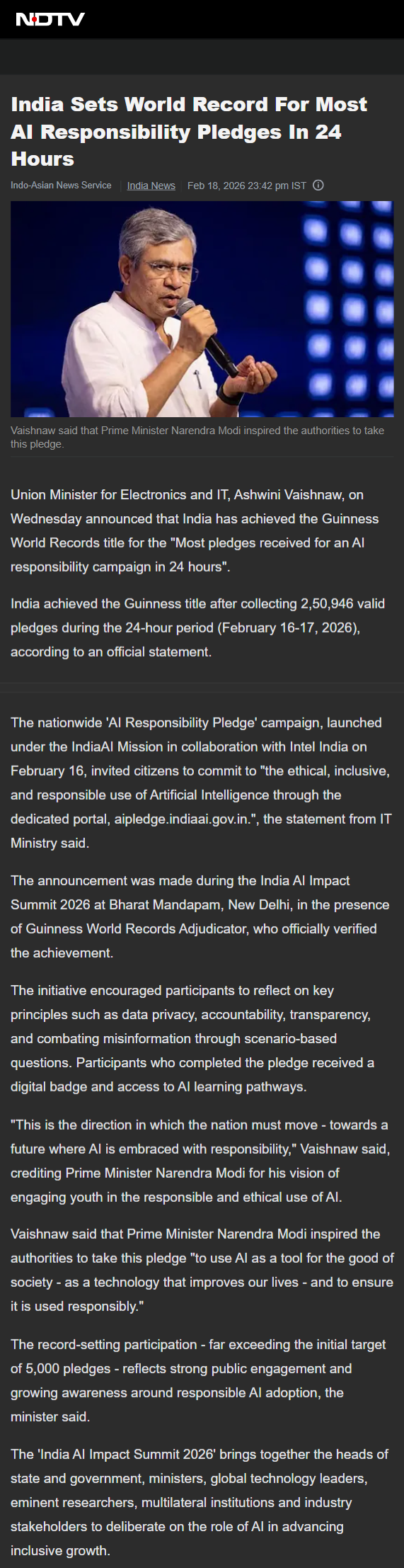 Full News Screenshot