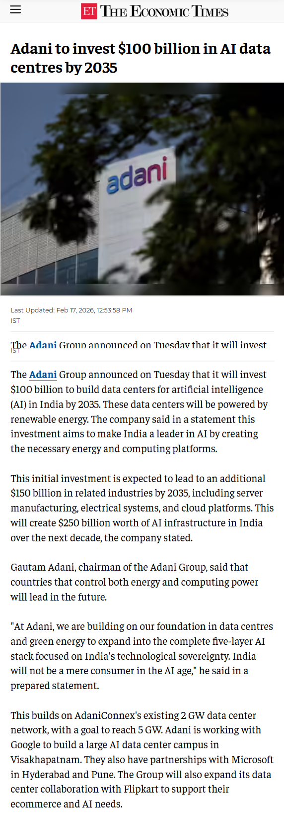 Full News Screenshot