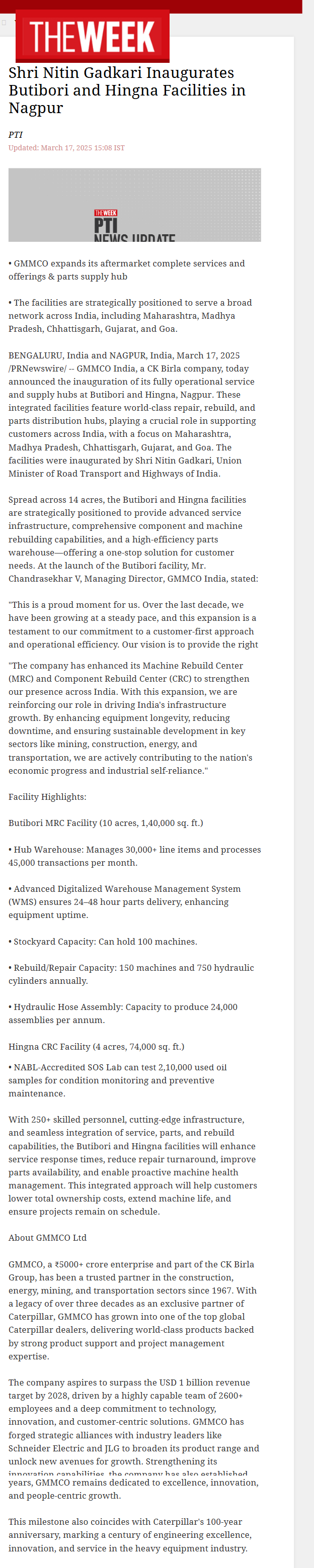 Full News Screenshot