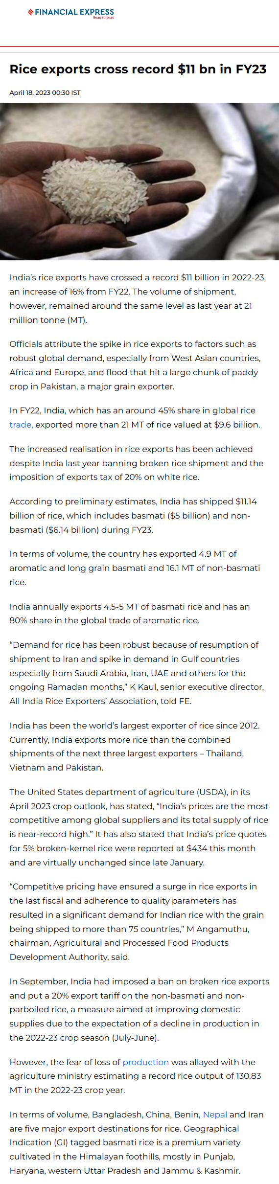 Full News Screenshot