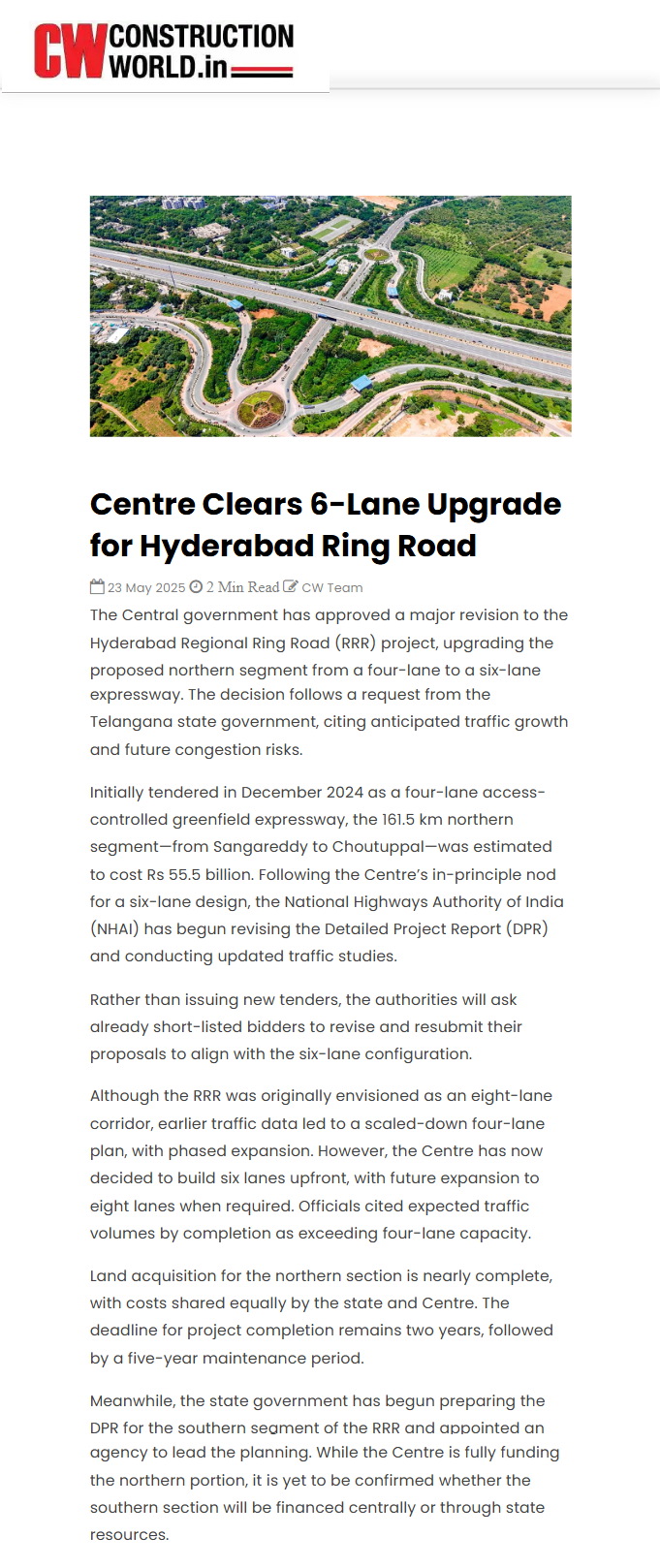 Full News Screenshot