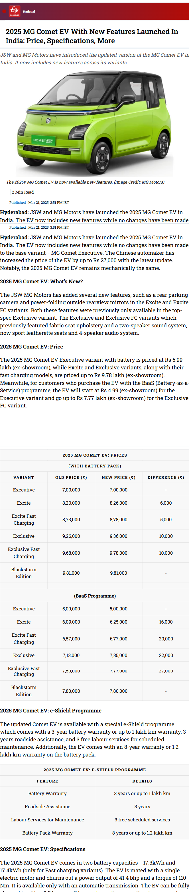 Full News Screenshot