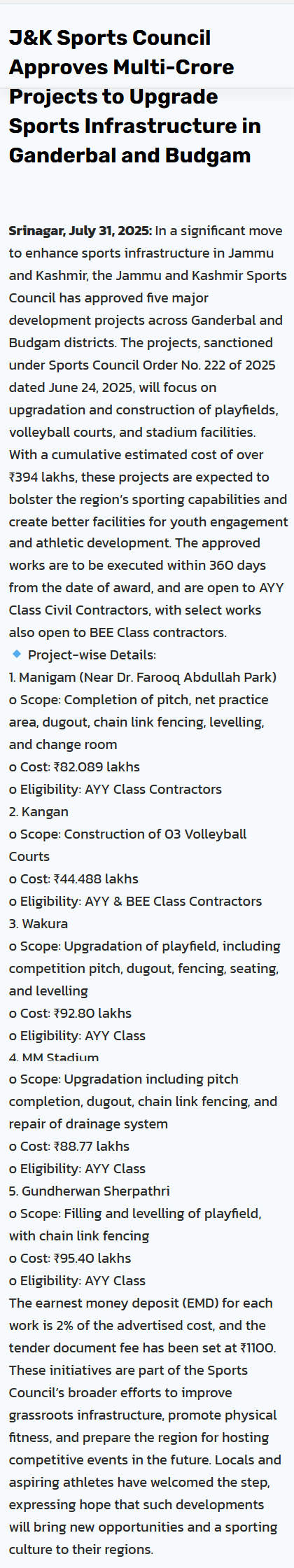 Full News Screenshot