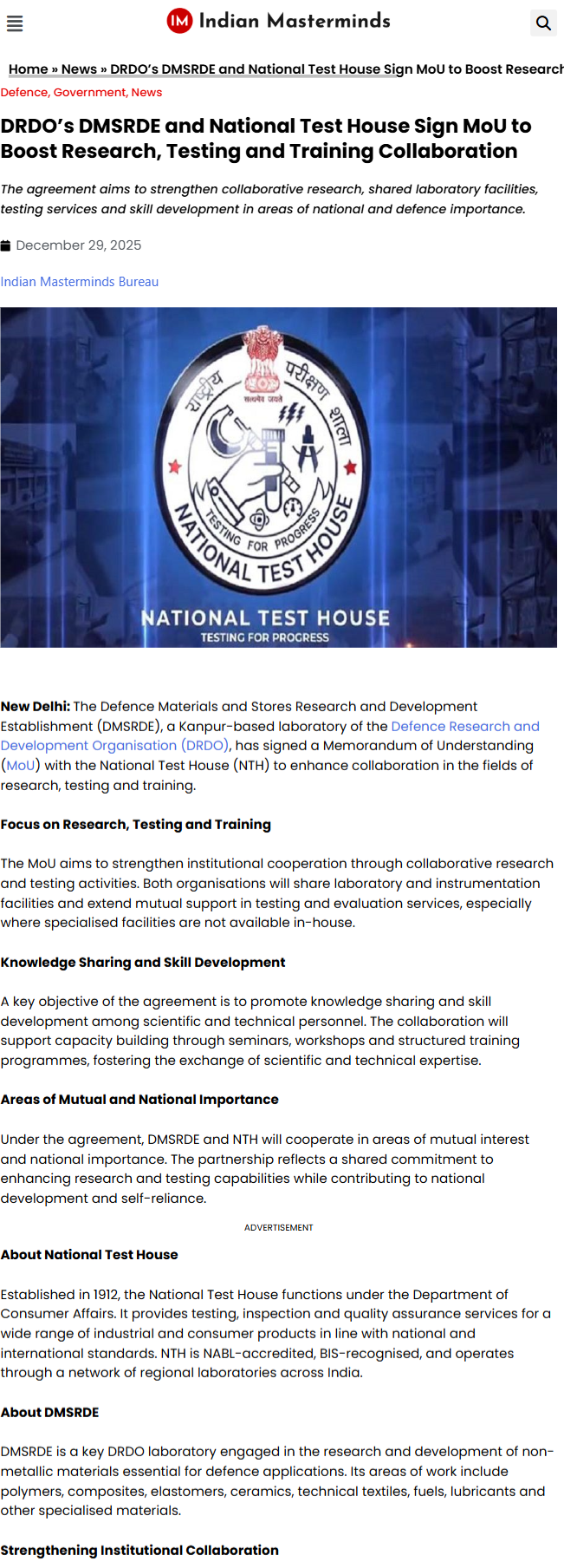 Full News Screenshot