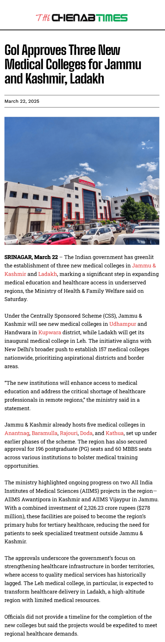 Full News Screenshot