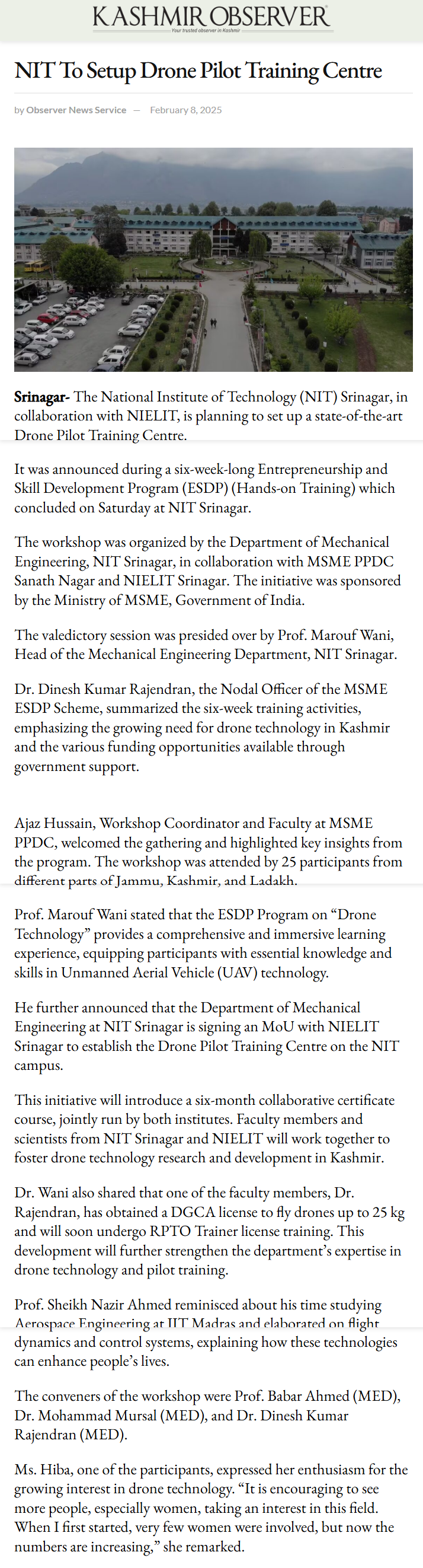 Full News Screenshot