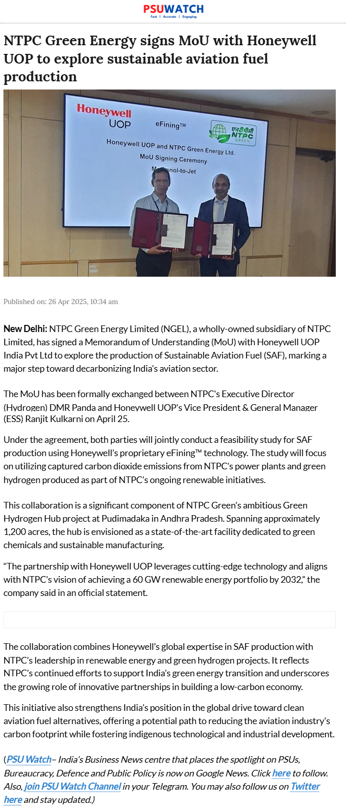 Full News Screenshot