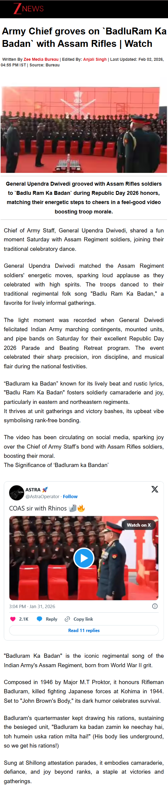 Full News Screenshot