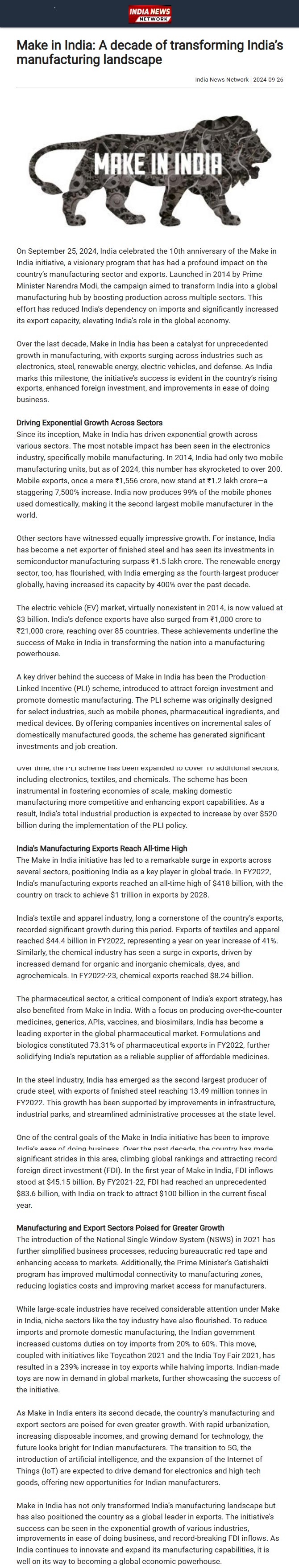 Full News Screenshot